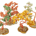 Gemstone Bonsai Tree on Agate Base