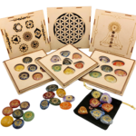 Chakra Stones Set with Wooden Box