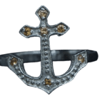 Orange Garnet Multi-Stone Sterling Silver Ring